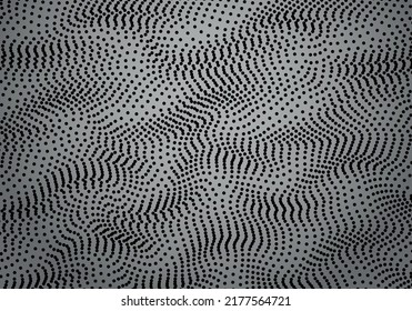 Abstract background with wavy lines. Black and white vector pattern.