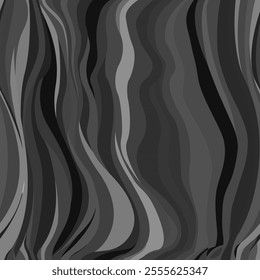 
Abstract background with wavy lines in black and gray colors. Vector illustration. To design your works in an abstract style