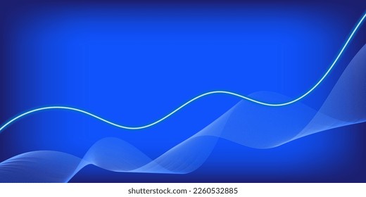 Abstract background with wavy lines. Blue vector background for your design, presentation, wallpapers, posters, cards, invitations, websites. Vector illustration