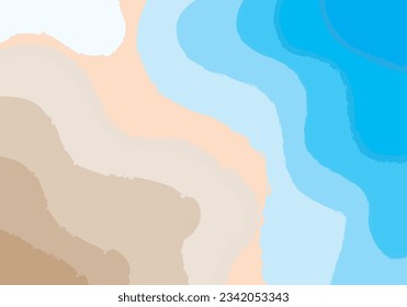Abstract background with wavy lines in blue and brown colors.for poster, card, invitation, flyer, cover, banner, placard, brochure and other graphic design. Vector illustration.
