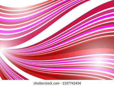 Abstract background of wavy lines. Bright saturated colors on a white background. Design element for banner, flyer, brochure, business card. Vector illustration