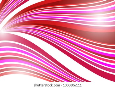 Abstract background of wavy lines. Bright saturated colors on a white background. Design element for banner, flyer, brochure, business card. Vector illustration