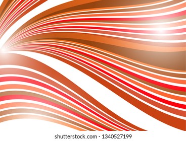 Abstract background of wavy lines. Bright saturated colors on a white background. Design element for banner, flyer, brochure, business card. Vector illustration