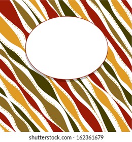 abstract background of wavy lines in the colors of Christmas vector