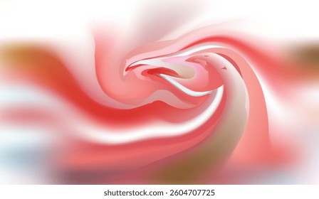 Abstract background with wavy lines and colors of pink and red