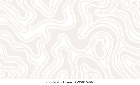Fondo Abstractas con líneas onduladas y curvas en tonos neutros suaves, creando un patrón fluido y orgánico
