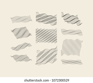 Abstract background with wavy lines. Dynamic effect. Vector illustration. Cover design template. Art texture for poster, card, cover, postcard, labels, stickers.