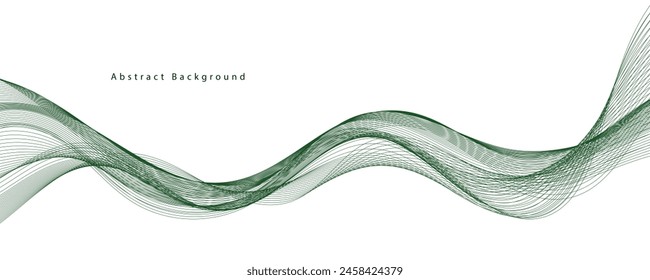 Abstract background with wavy lines. EPS10