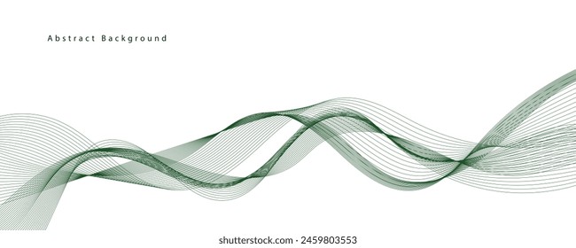 Abstract background with wavy lines. EPS10