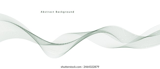 Abstract background with wavy lines. EPS10