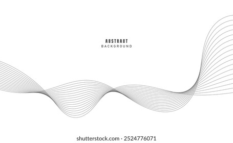 Abstract background with wavy lines. EPS10	
