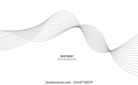 Abstract background with wavy lines. EPS10	
