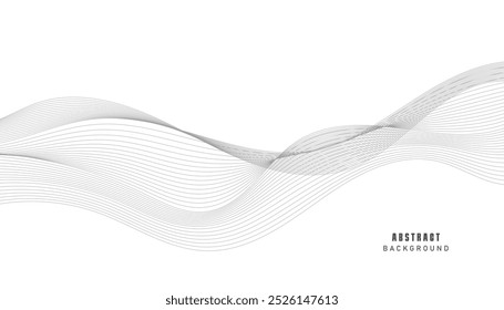 Abstract background with wavy lines. EPS10	
