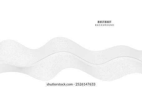 Abstract background with wavy lines. EPS10	
