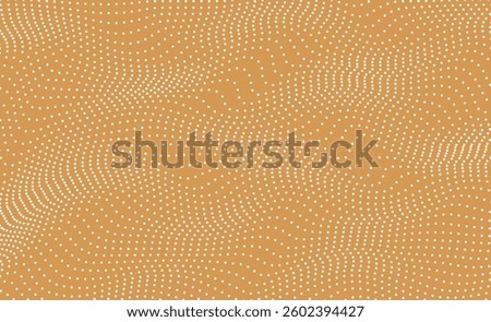 Abstract background with wavy lines. Gold and white vector pattern.