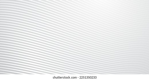 Abstract background of wavy lines in gray colors