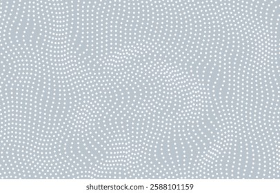 Abstract background with wavy lines. Gray and white vector pattern.