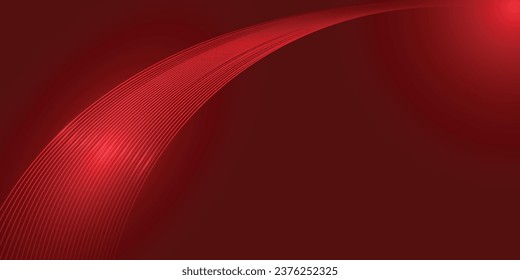 Abstrakter Hintergrund gewellter Linien in moderner roter Farbe