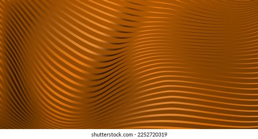 Fondo abstracto de las líneas onduladas en colores naranja