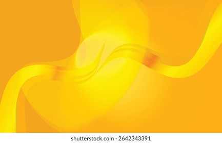 abstract background with wavy lines in orange and yellow colors.	