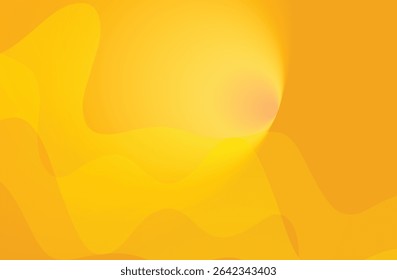 abstract background with wavy lines in orange and yellow colors.	
