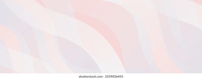 Abstract background with wavy lines in pastel colors. 