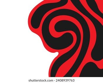 Abstract background with wavy lines pattern with copy space area	