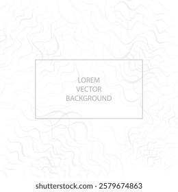 Abstract background with wavy lines and place for text. Vector illustration.