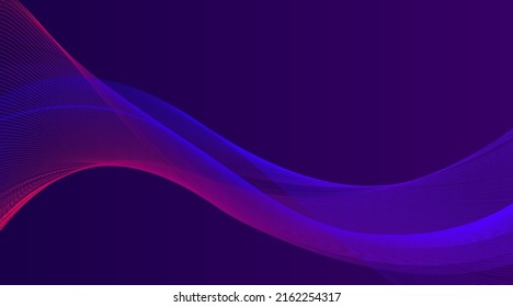 fondo abstracto, líneas onduladas, gradiente púrpura
