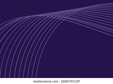 abstract background with a lot of wavy lines in purple colors