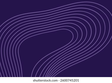 Abstract background with wavy lines in purple colors. Vector illustration.