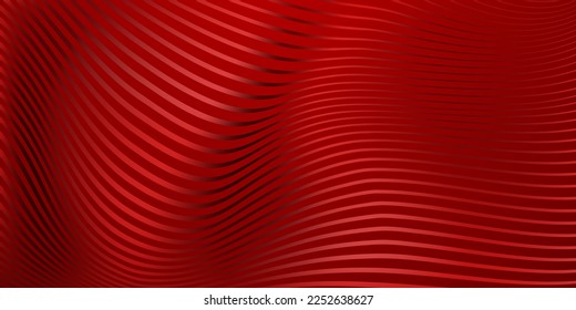 Fondo abstracto de las líneas onduladas en colores rojos