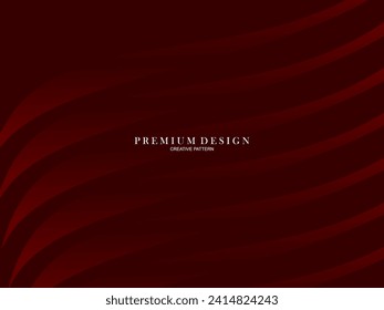 Abstract background of wavy lines in red color. Modern design for banner, card, web design, banner, certificate, etc.