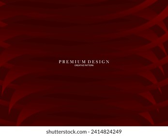 Abstract background of wavy lines in red color. Modern design for banner, card, web design, banner, certificate, etc.