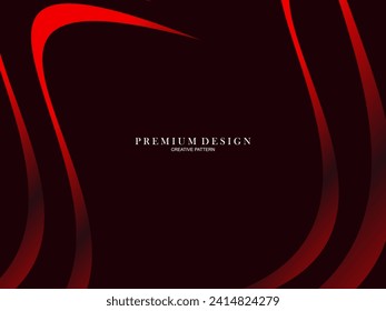 Abstract background of wavy lines in red color. Modern design for banner, card, web design, banner, certificate, etc.