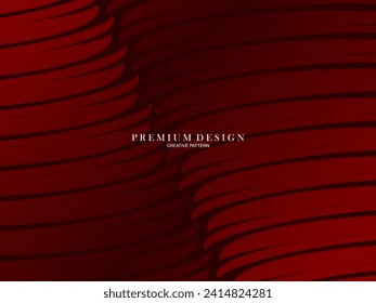 Abstrakter Hintergrund von gewellten Linien in roter Farbe. Modernes Design für Banner, Karten, Webdesign, Banner, Zertifikate etc.