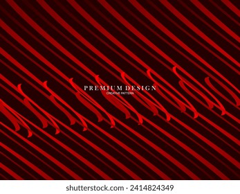 Abstract background of wavy lines in red color. Modern design for banner, card, web design, banner, certificate, etc.