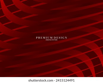 Abstract background of wavy lines in red color. Modern design for banner, card, web design, banner, certificate, etc.