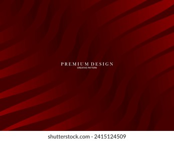 Abstract background of wavy lines in red color. Modern design for banner, card, web design, banner, certificate, etc.