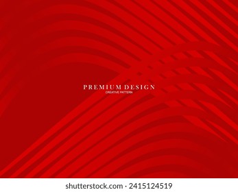 Abstract background of wavy lines in red color. Modern design for banner, card, web design, banner, certificate, etc.