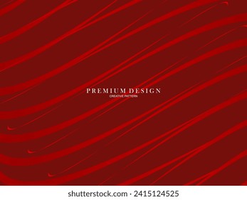 Abstrakter Hintergrund von gewellten Linien in roter Farbe. Modernes Design für Banner, Karten, Webdesign, Banner, Zertifikate etc.