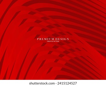 Abstract background of wavy lines in red color. Modern design for banner, card, web design, banner, certificate, etc.