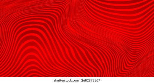 Abstract background of wavy lines in red colors. abstract red background. red wavy line.