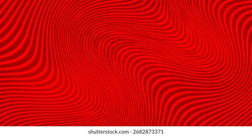Abstract background of wavy lines in red colors. abstract red background. red wavy line.