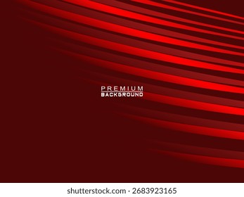Abstrakter Hintergrund von wellenförmigen Linien in roter Farbe. Modernes Design für Banner, Karte, Web-Design, Banner, Zertifikat, etc.