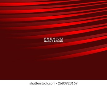 Abstrakter Hintergrund von wellenförmigen Linien in roter Farbe. Modernes Design für Banner, Karte, Web-Design, Banner, Zertifikat, etc.