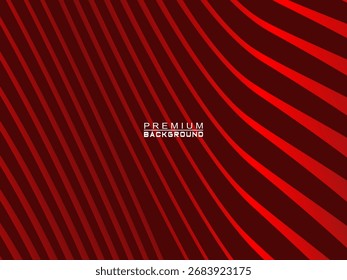 Abstract background of wavy lines in red color. Modern design for banner, card, web design, banner, certificate, etc.