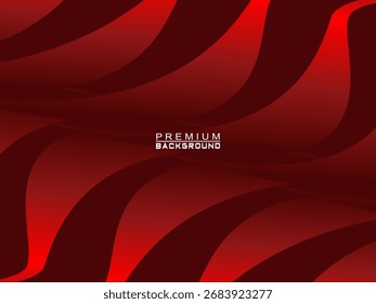 Abstract background of wavy lines in red color. Modern design for banner, card, web design, banner, certificate, etc.