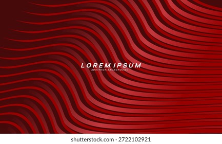 	
Fundo abstrato de linhas onduladas na cor vermelha. Design moderno para banner, cartão, web design, banner, certificado, etc.