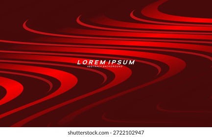 	
Fundo abstrato de linhas onduladas na cor vermelha. Design moderno para banner, cartão, web design, banner, certificado, etc.